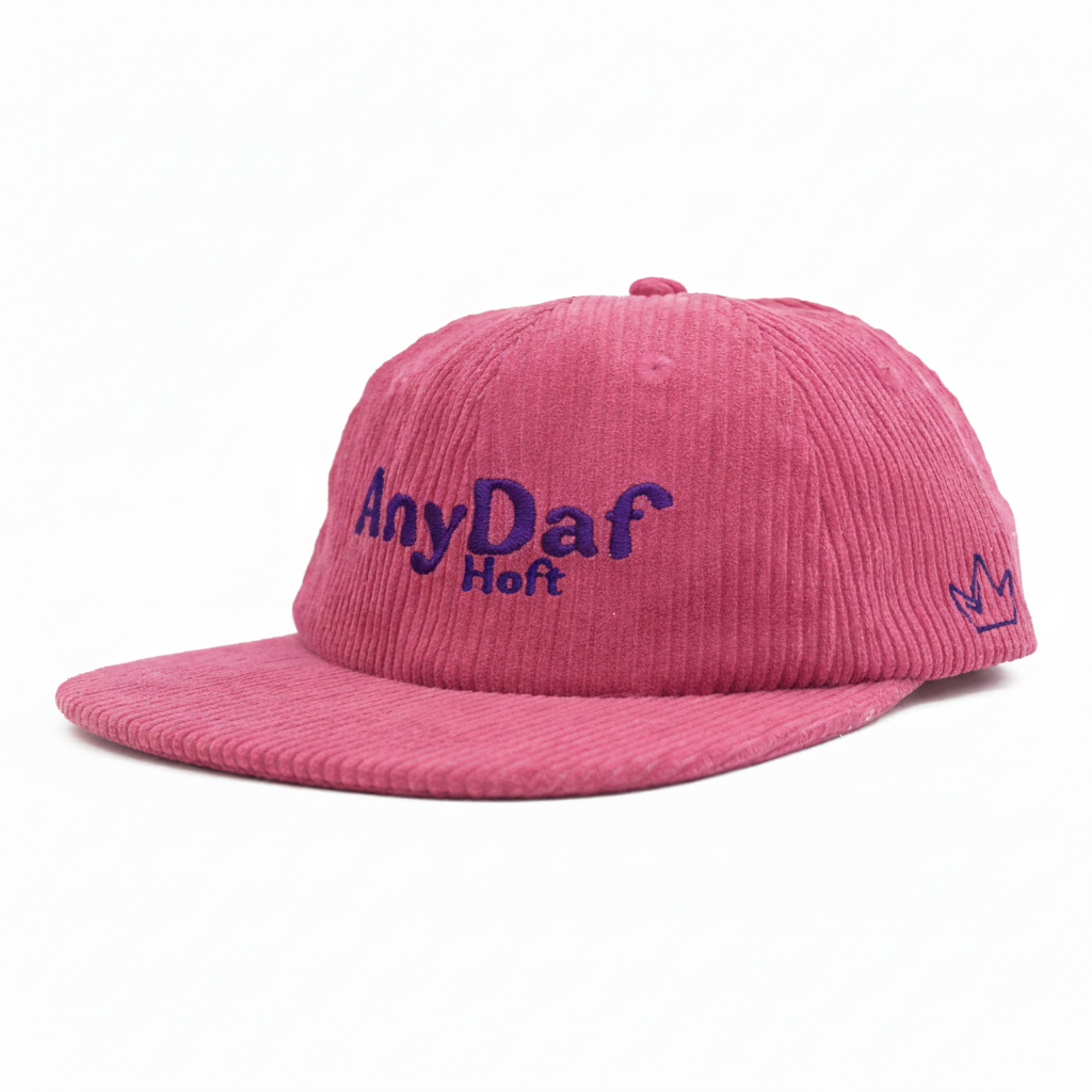 AnyDaf Corduroy Hat Pink Purple