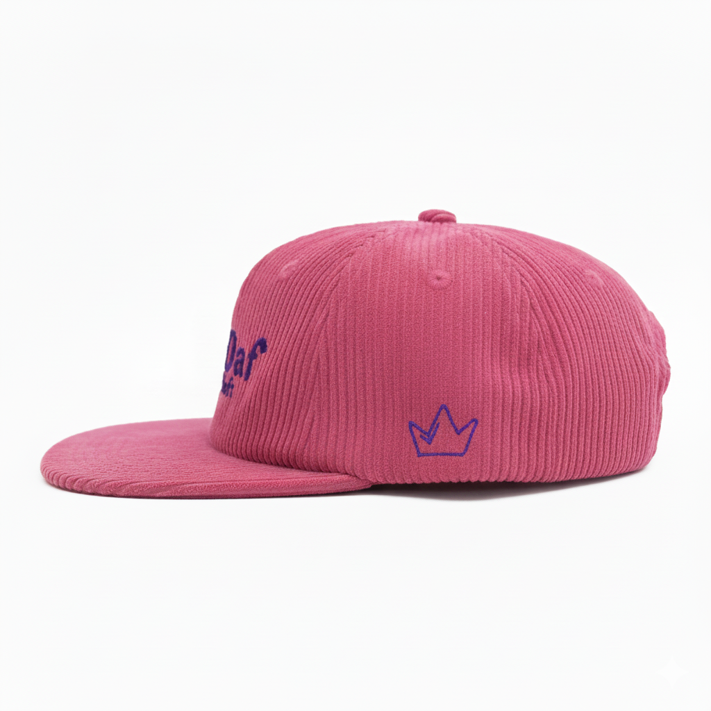 AnyDaf Corduroy Hat Pink Purple