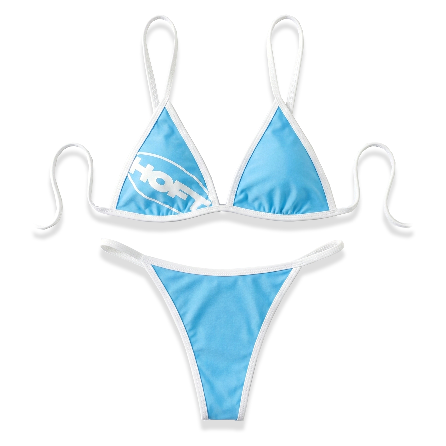 AnyDaf Reversible Bikini White & Blue