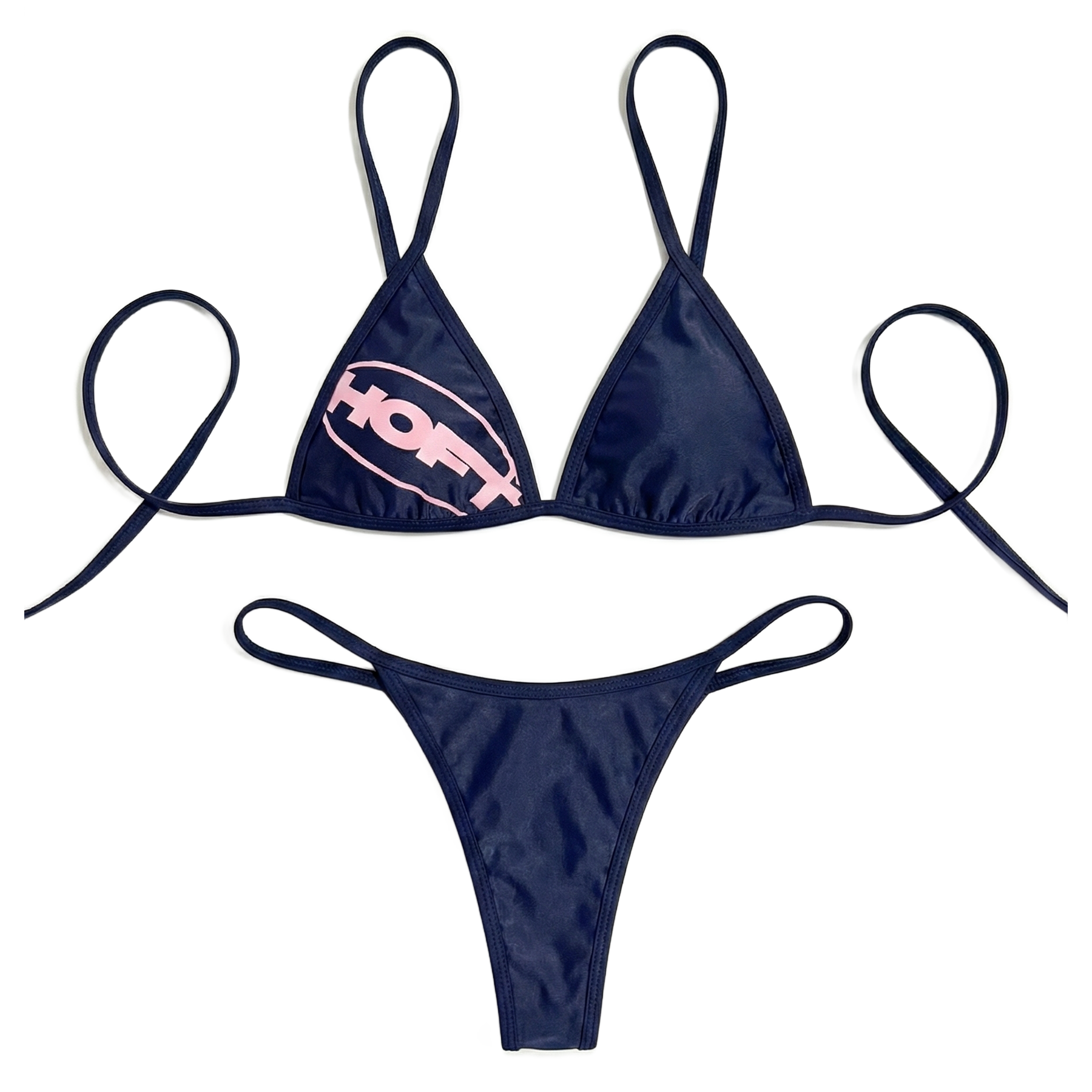 AnyDaf Reversible Bikini Navy & Pink