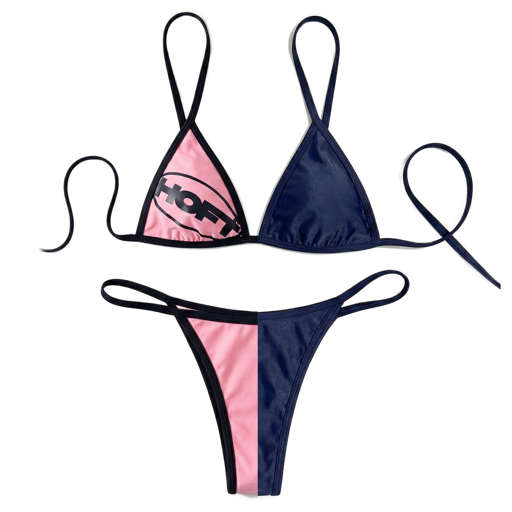 AnyDaf Reversible Bikini Navy & Pink