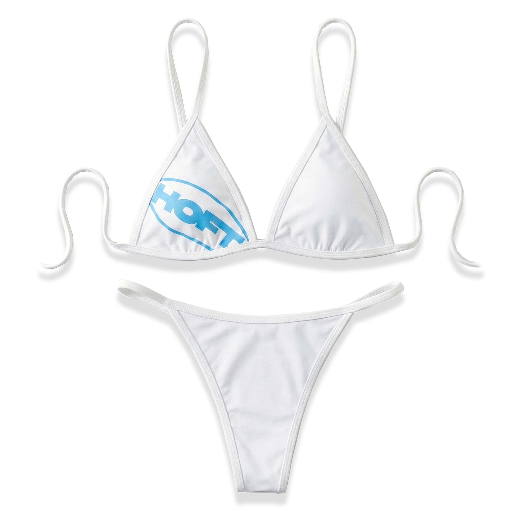 AnyDaf Reversible Bikini White & Blue